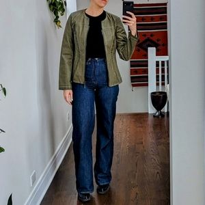 Luii vegan leather moto jacket